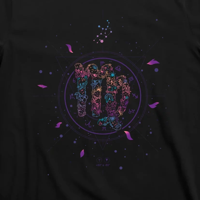 Virgo Floral Zodiac T-Shirt