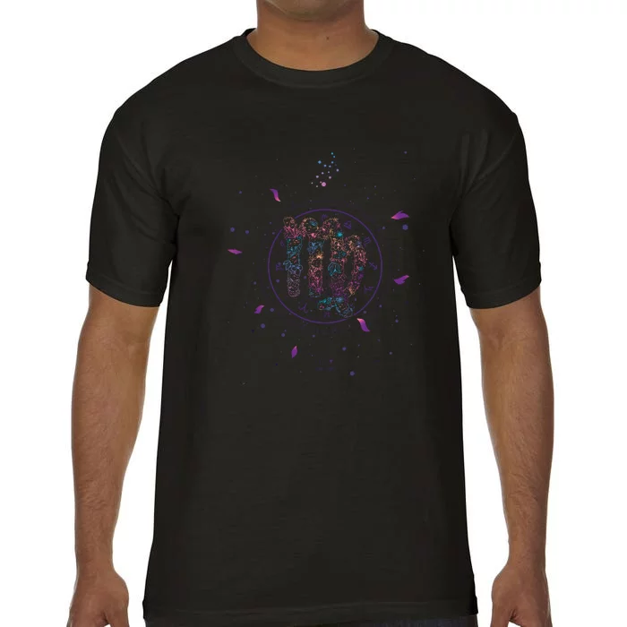 Virgo Floral Zodiac Comfort Colors T-Shirt