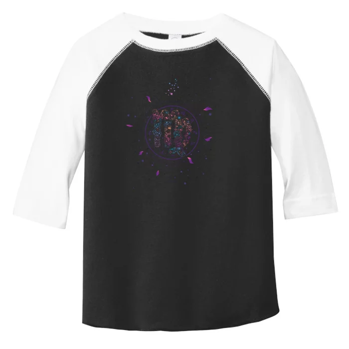 Virgo Floral Zodiac Toddler Fine Jersey T-Shirt