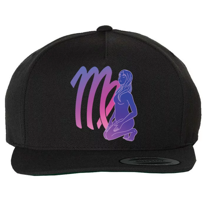 Virgo Girl Zodiac Sign Wool Snapback Cap