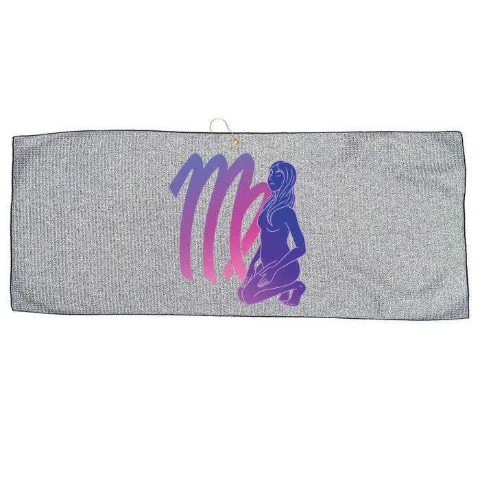 Virgo Girl Zodiac Sign Large Microfiber Waffle Golf Towel