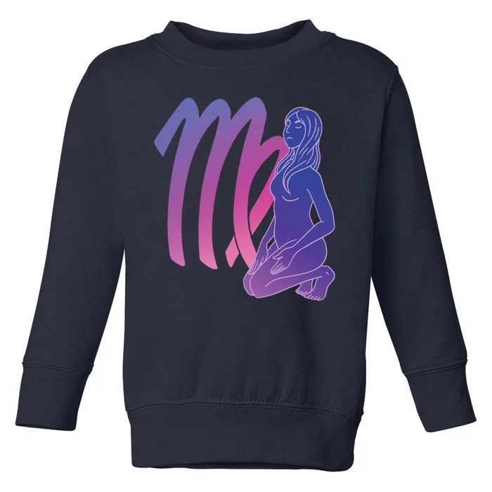 Virgo Girl Zodiac Sign Toddler Sweatshirt