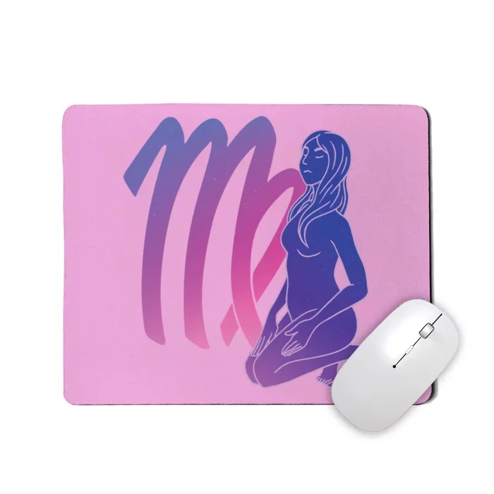 Virgo Girl Zodiac Sign Mousepad