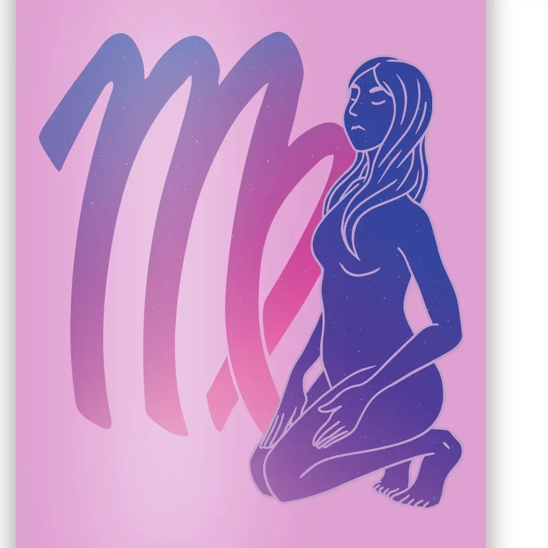 Virgo Girl Zodiac Sign Poster