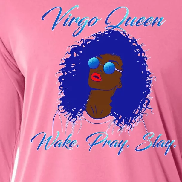 Virgo Queen Wake Pray Slay Cooling Performance Long Sleeve Crew