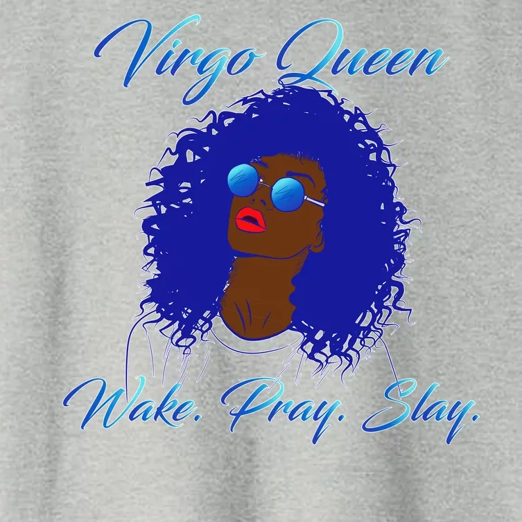 Virgo Queen Wake Pray Slay Women's Crop Top Tee