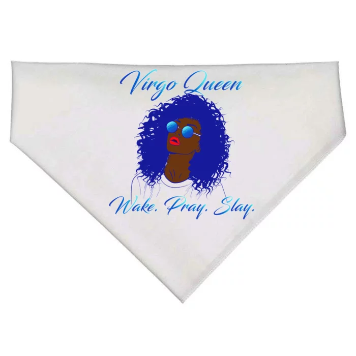 Virgo Queen Wake Pray Slay USA-Made Doggie Bandana