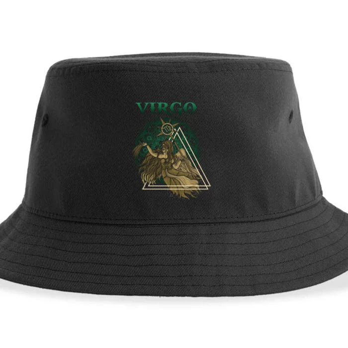 Virgo stylized design Sustainable Bucket Hat