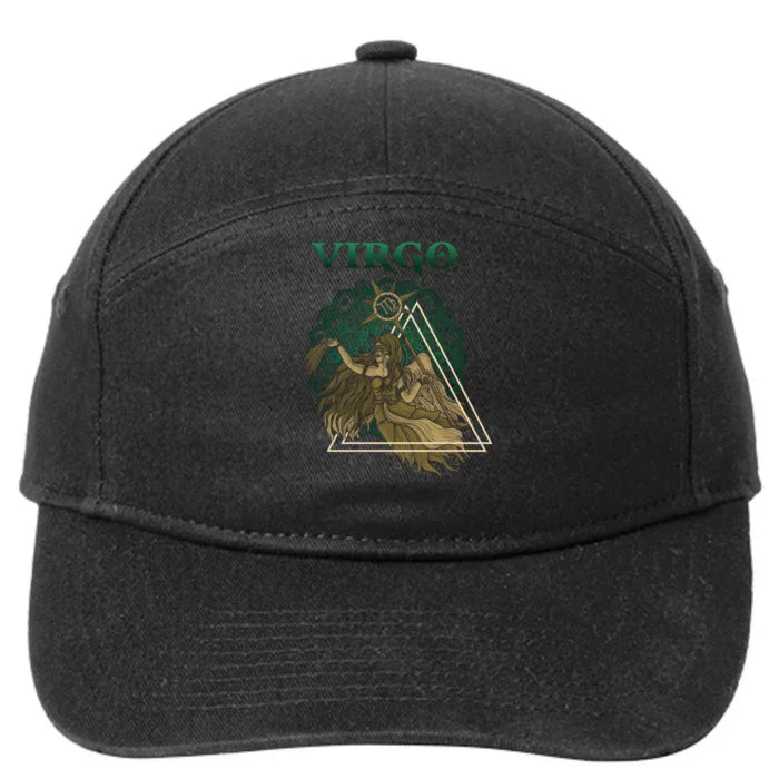 Virgo stylized design 7-Panel Snapback Hat