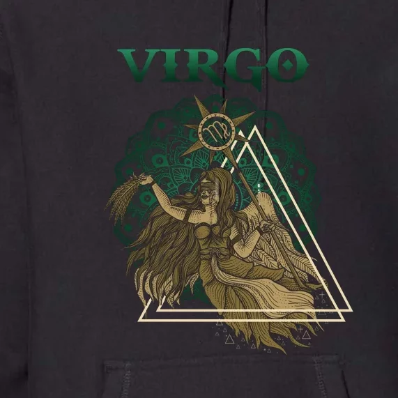 Virgo stylized design Premium Hoodie