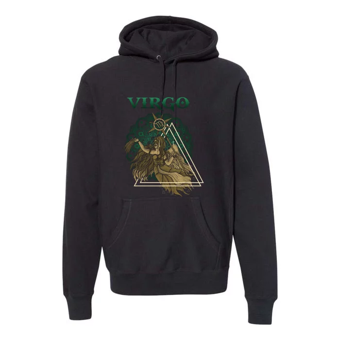 Virgo stylized design Premium Hoodie