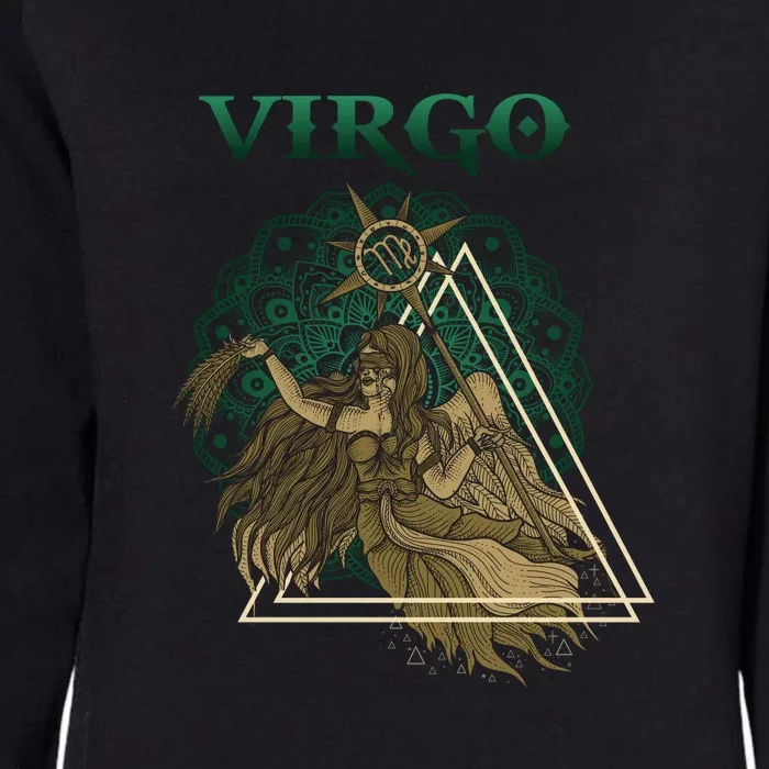 Virgo stylized design Womens California Wash Sweatshirt