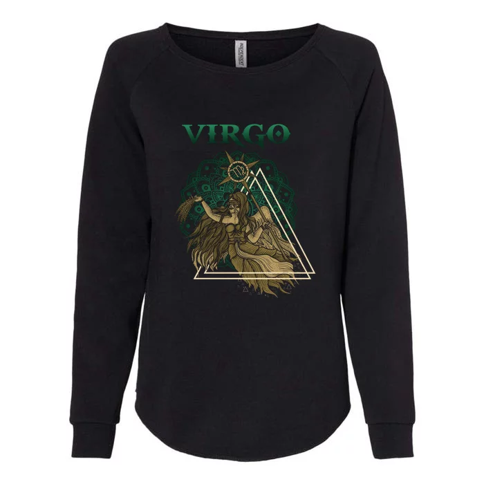 Virgo stylized design Womens California Wash Sweatshirt