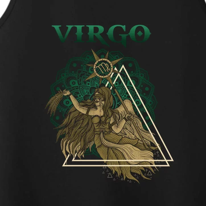 Virgo stylized design Performance Tank