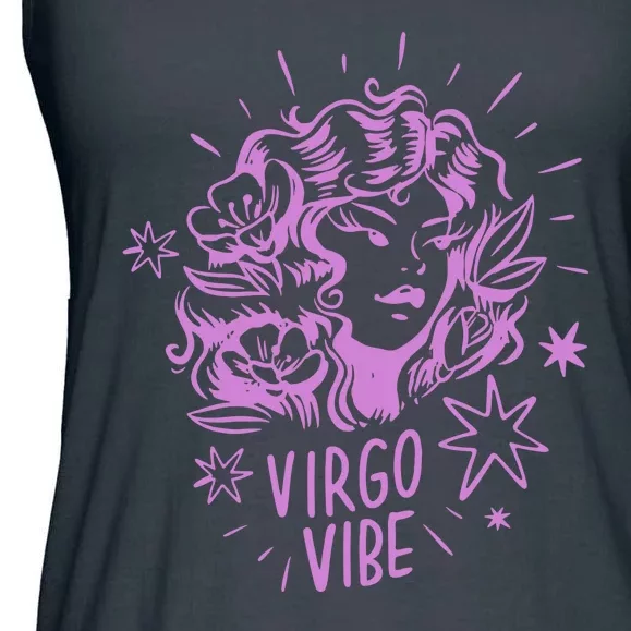 Virgo Vibe Zodiac Ladies Essential Flowy Tank