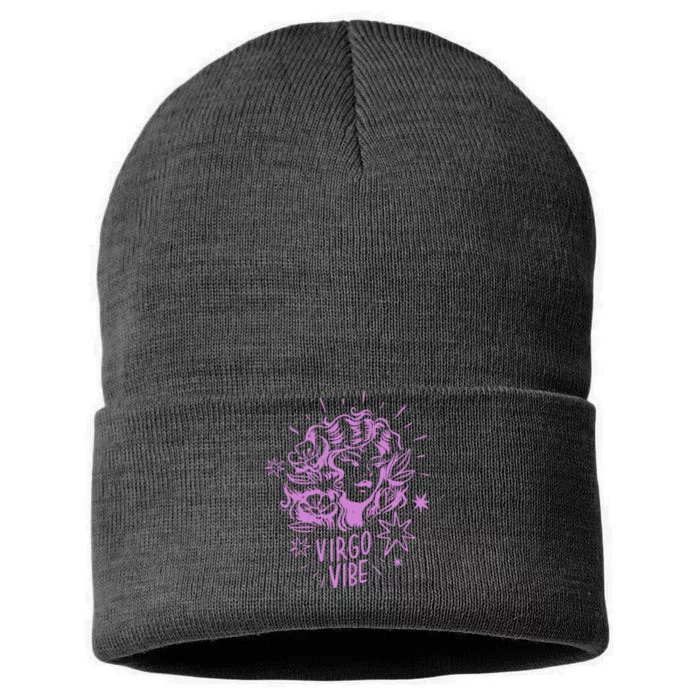 Virgo Vibe Zodiac Sustainable Knit Beanie