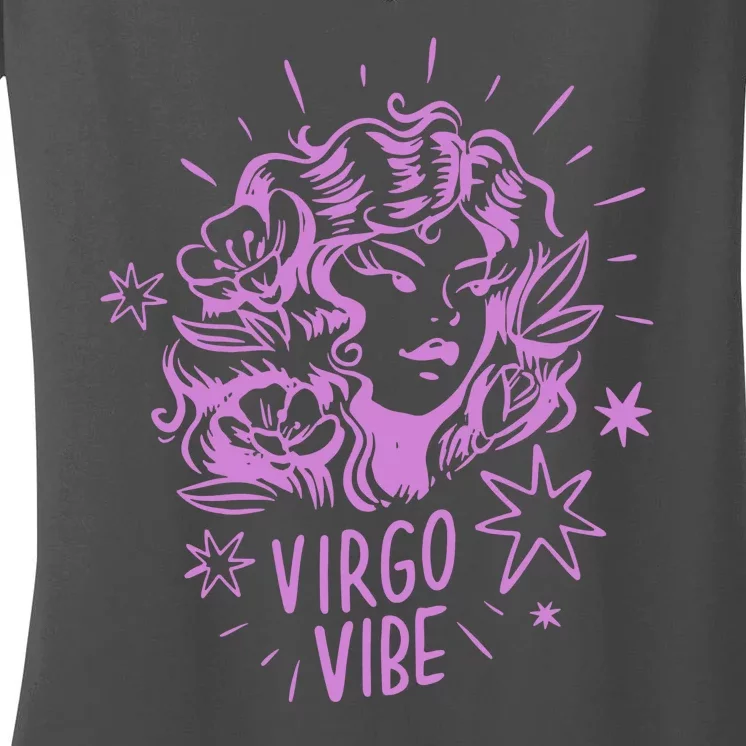 Virgo Vibe Zodiac Women's V-Neck T-Shirt