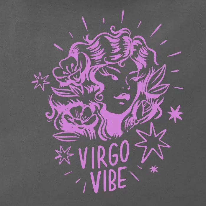 Virgo Vibe Zodiac Zip Tote Bag