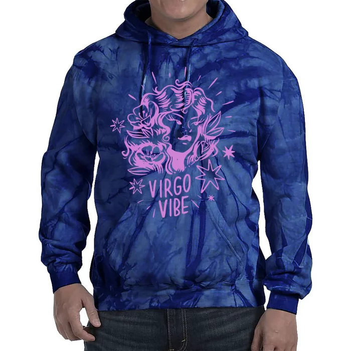 Virgo Vibe Zodiac Tie Dye Hoodie