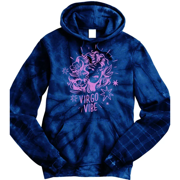 Virgo Vibe Zodiac Tie Dye Hoodie