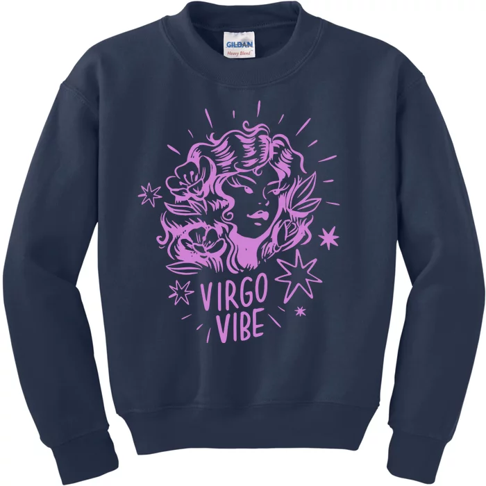 Virgo Vibe Zodiac Kids Sweatshirt