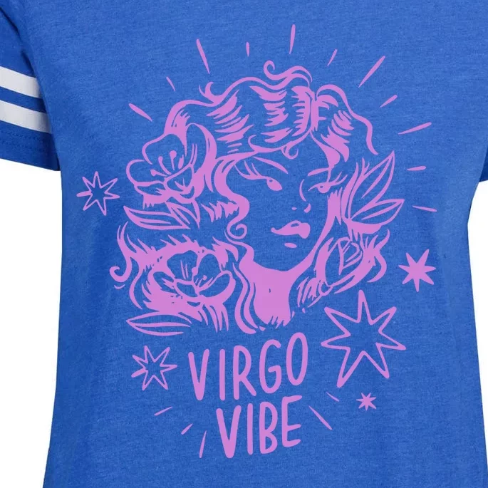 Virgo Vibe Zodiac Enza Ladies Jersey Football T-Shirt