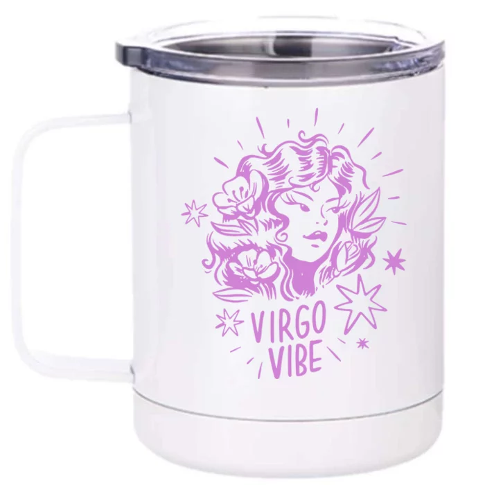 Virgo Vibe Zodiac Front & Back 12oz Stainless Steel Tumbler Cup