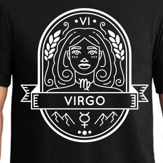 Virgo Zodiac Symbol Design Pajama Set