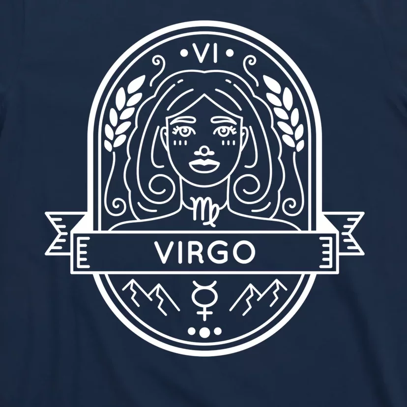 Virgo Zodiac Symbol Design T-Shirt