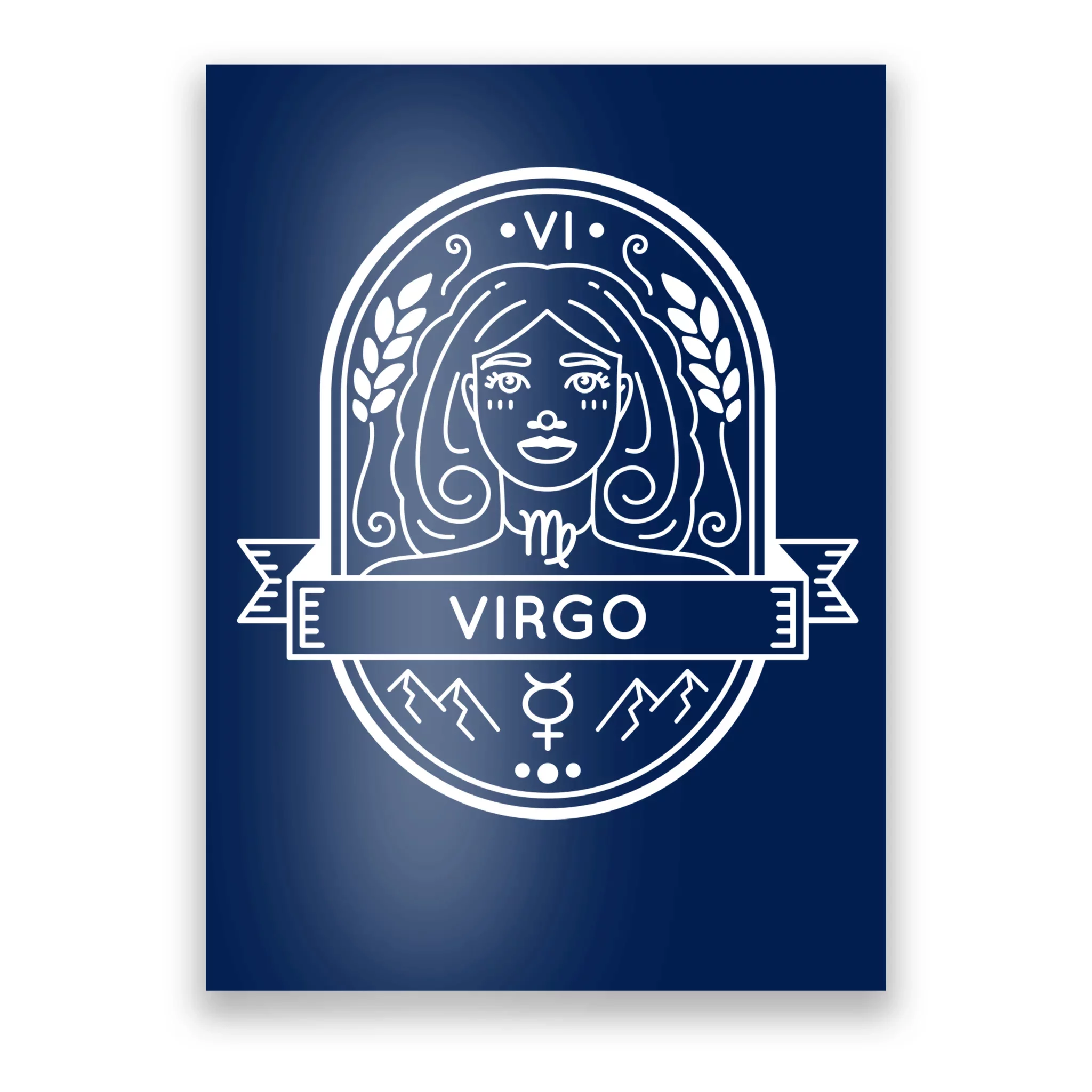 Virgo zodiac sign, horoscope symbol, vector - Stock Illustration [54286757]  - PIXTA