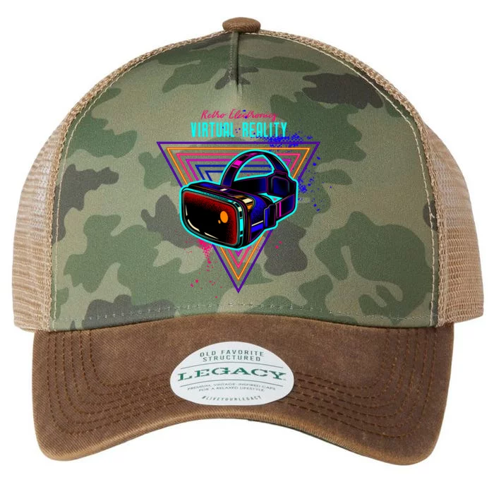 Virtual Reality Neon Legacy Tie Dye Trucker Hat