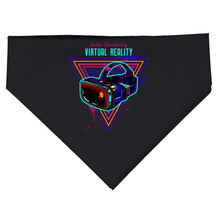 Virtual Reality Neon USA-Made Doggie Bandana