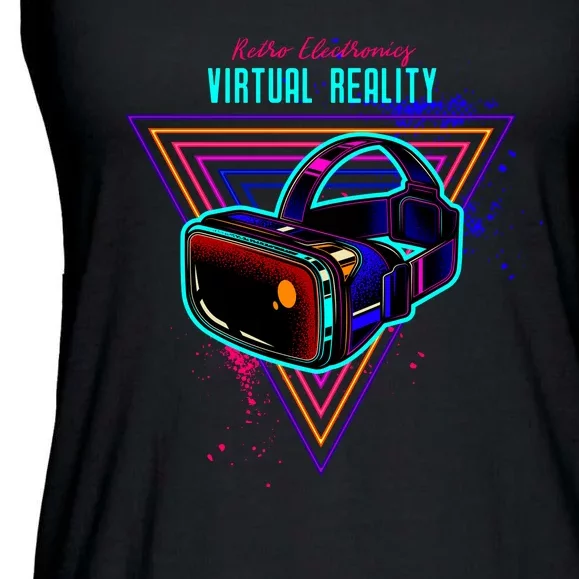 Virtual Reality Neon Ladies Essential Flowy Tank