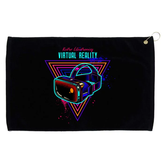 Virtual Reality Neon Grommeted Golf Towel