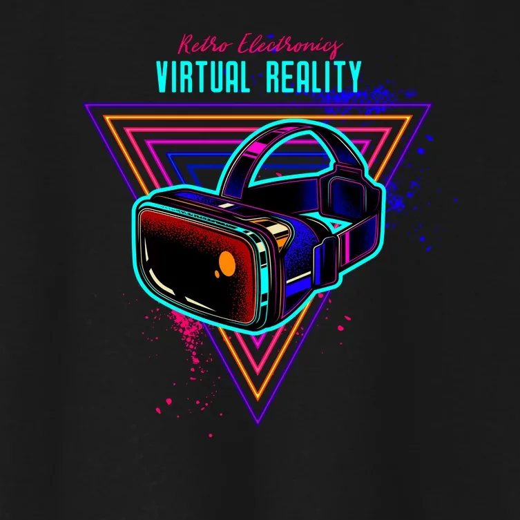 Virtual Reality Neon Women's Crop Top Tee