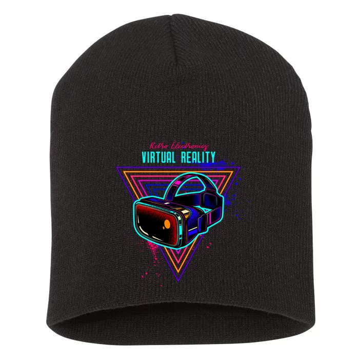 Virtual Reality Neon Short Acrylic Beanie