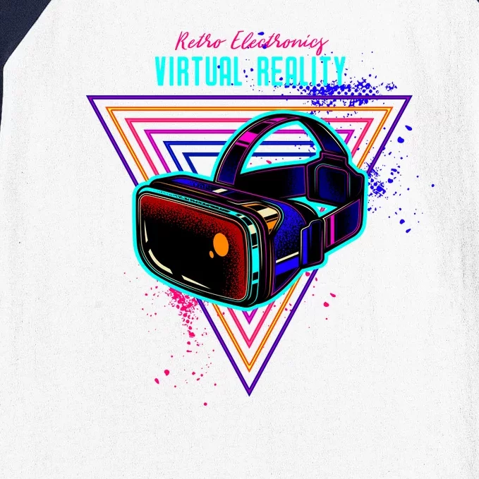 Virtual Reality Neon Baseball Sleeve Shirt