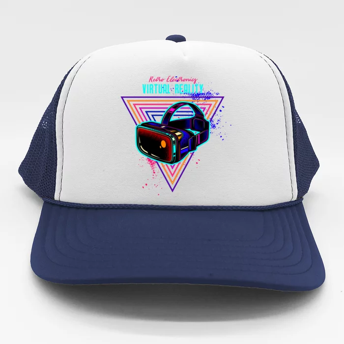 Virtual Reality Neon Trucker Hat