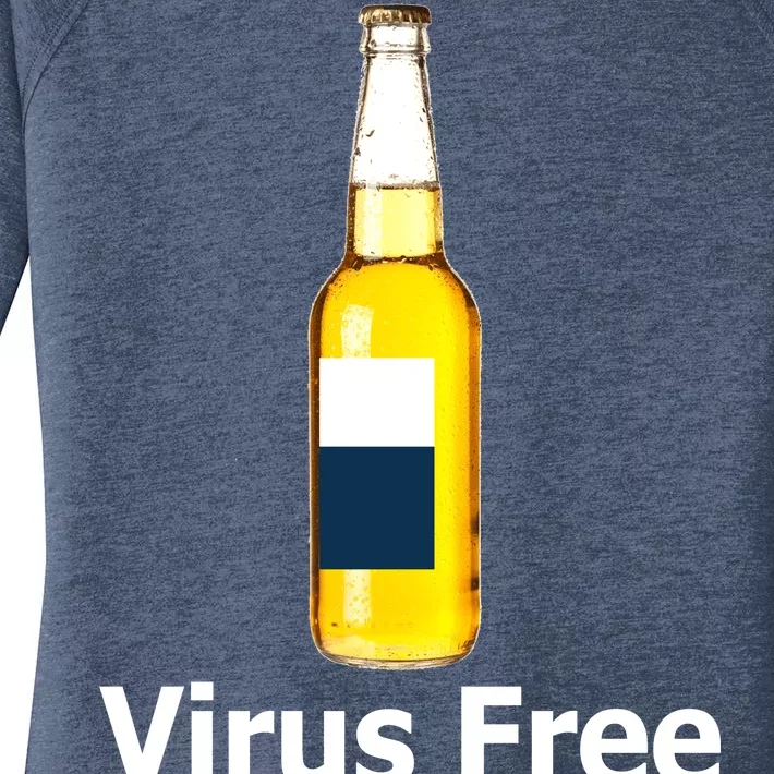 Virus Free Beer Bottle Women's Perfect Tri Tunic Long Sleeve Shirt