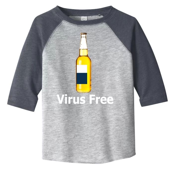 Virus Free Beer Bottle Toddler Fine Jersey T-Shirt