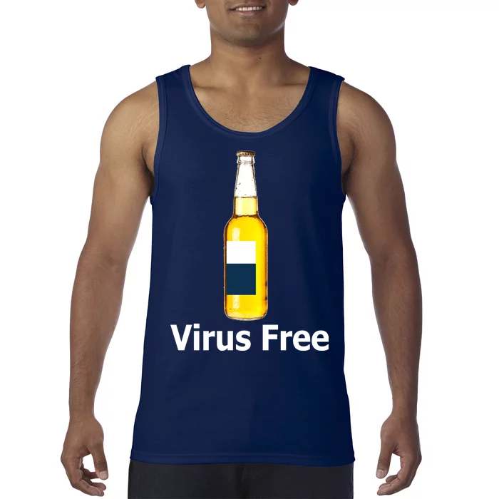 Virus Free Beer Bottle Tank Top