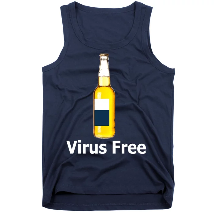 Virus Free Beer Bottle Tank Top