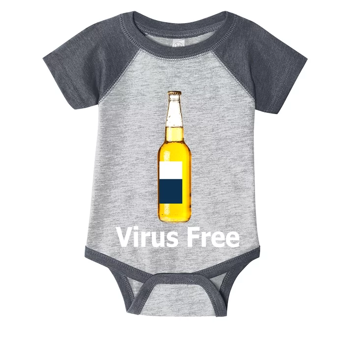 Virus Free Beer Bottle Infant Baby Jersey Bodysuit