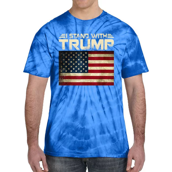 Vintage I Stand With Trump Tie-Dye T-Shirt