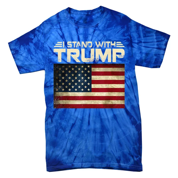 Vintage I Stand With Trump Tie-Dye T-Shirt