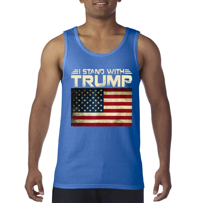 Vintage I Stand With Trump Tank Top