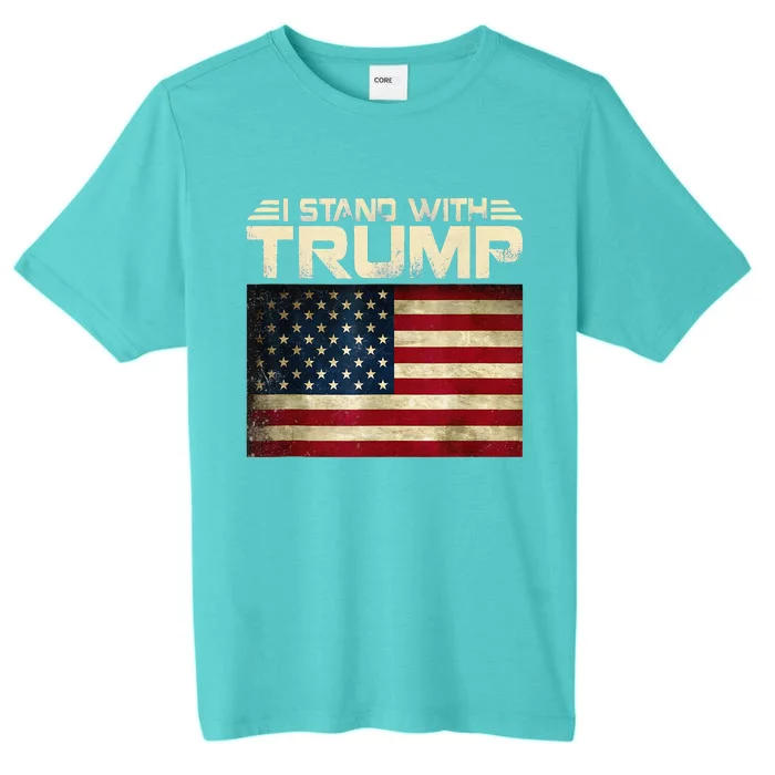 Vintage I Stand With Trump ChromaSoft Performance T-Shirt