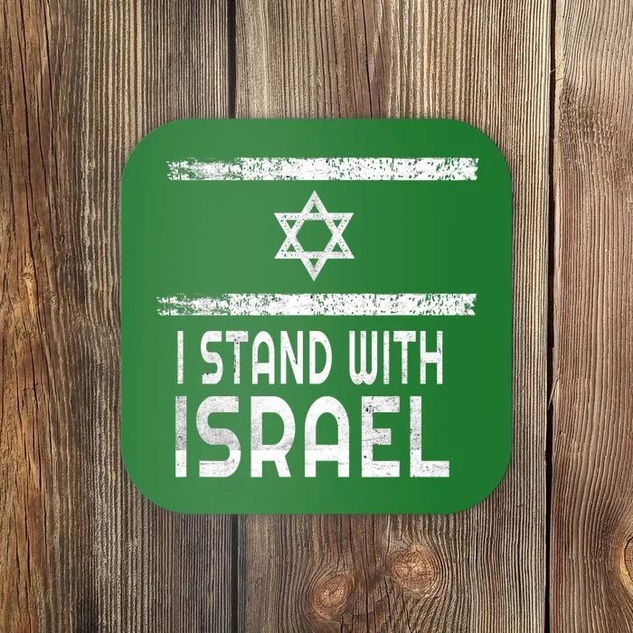 Vintage I Stand With Israel Coaster