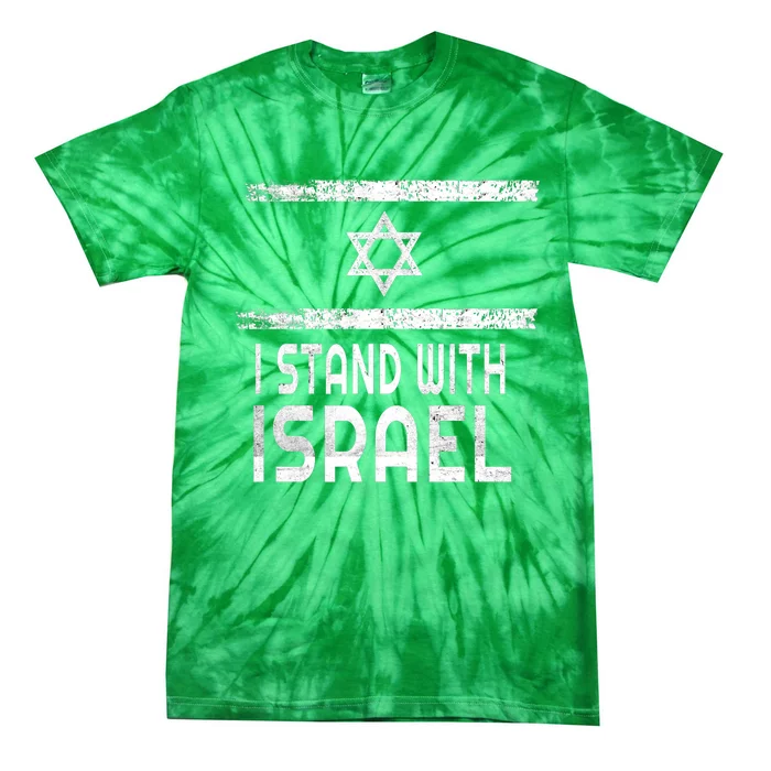 Vintage I Stand With Israel Tie-Dye T-Shirt