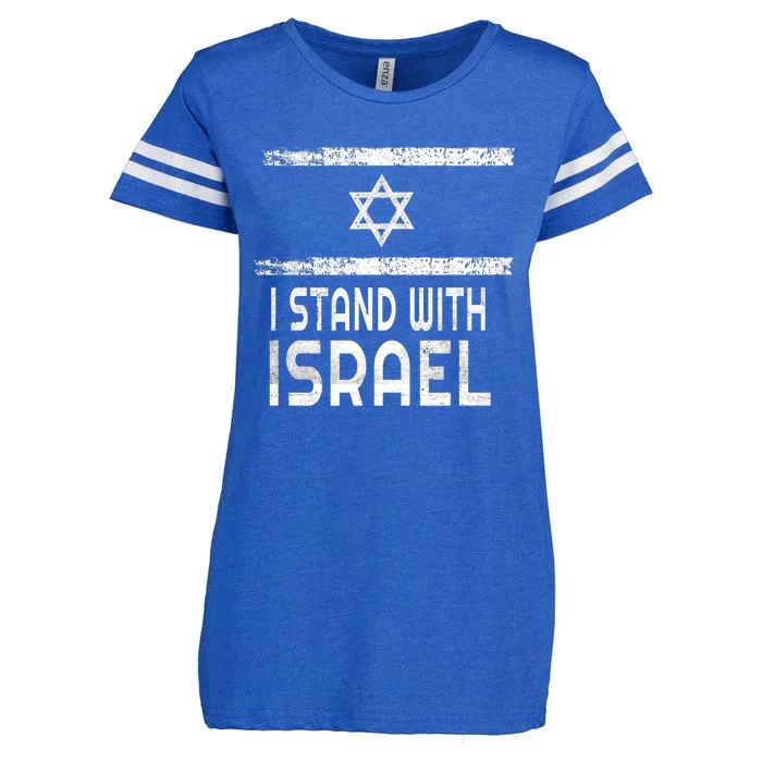 Vintage I Stand With Israel Enza Ladies Jersey Football T-Shirt